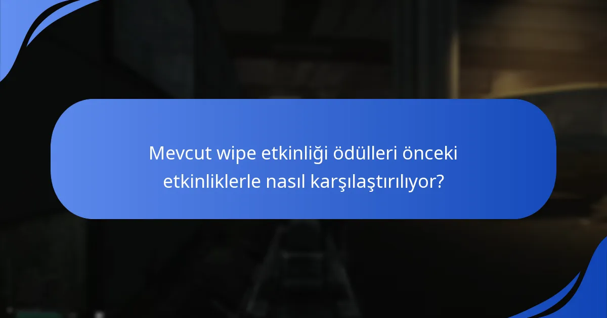 Wipe etkinlikleri sırasında oyuncular hangi mevsimsel ödülleri kazanabilir?